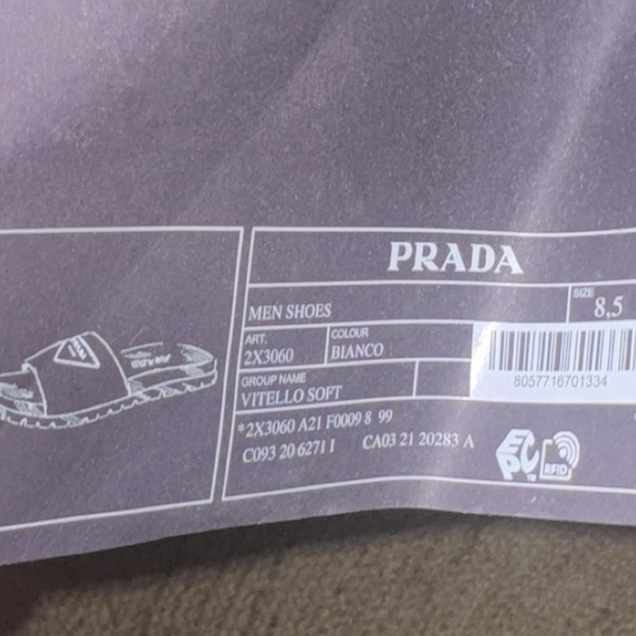 NEW Prada Leather Top Slides main image 4